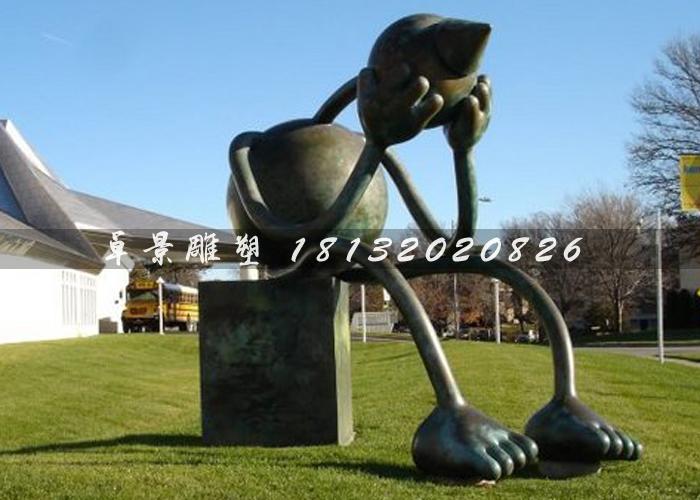 外星人雕塑，鑄銅外星人雕塑