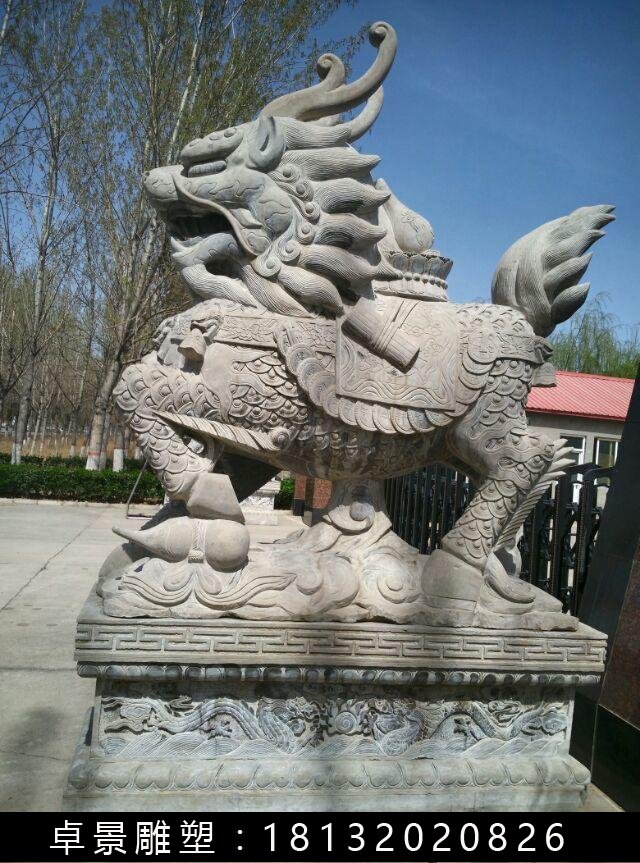 麒麟石雕，仿古麒麟石雕 (1)