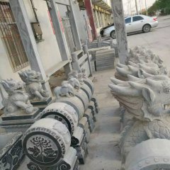 石抱鼓，石門墩，仿古石門墩