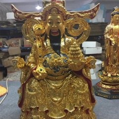 財神銅雕，鑄銅財神雕塑