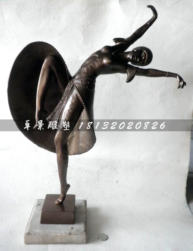 跳舞銅雕，廣場(chǎng)跳舞銅雕