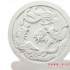 兩個(gè)鳳凰石浮雕， 鳳凰石浮雕