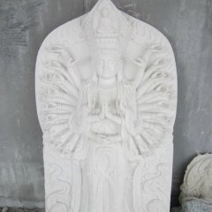 漢白玉千手觀音，觀音石雕