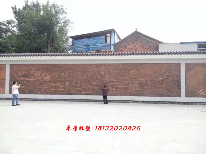 銅浮雕，浮雕墻