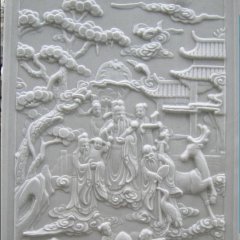 漢白玉石浮雕，人物石浮雕