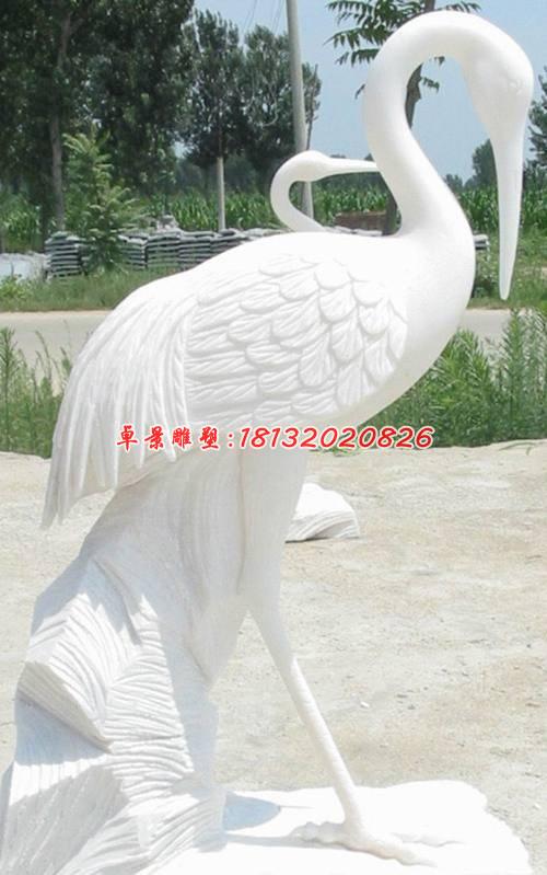 漢白玉仙鶴,石雕仙鶴