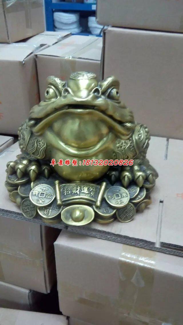金蟾銅雕，三足金蟾，招財金蟾 (1)