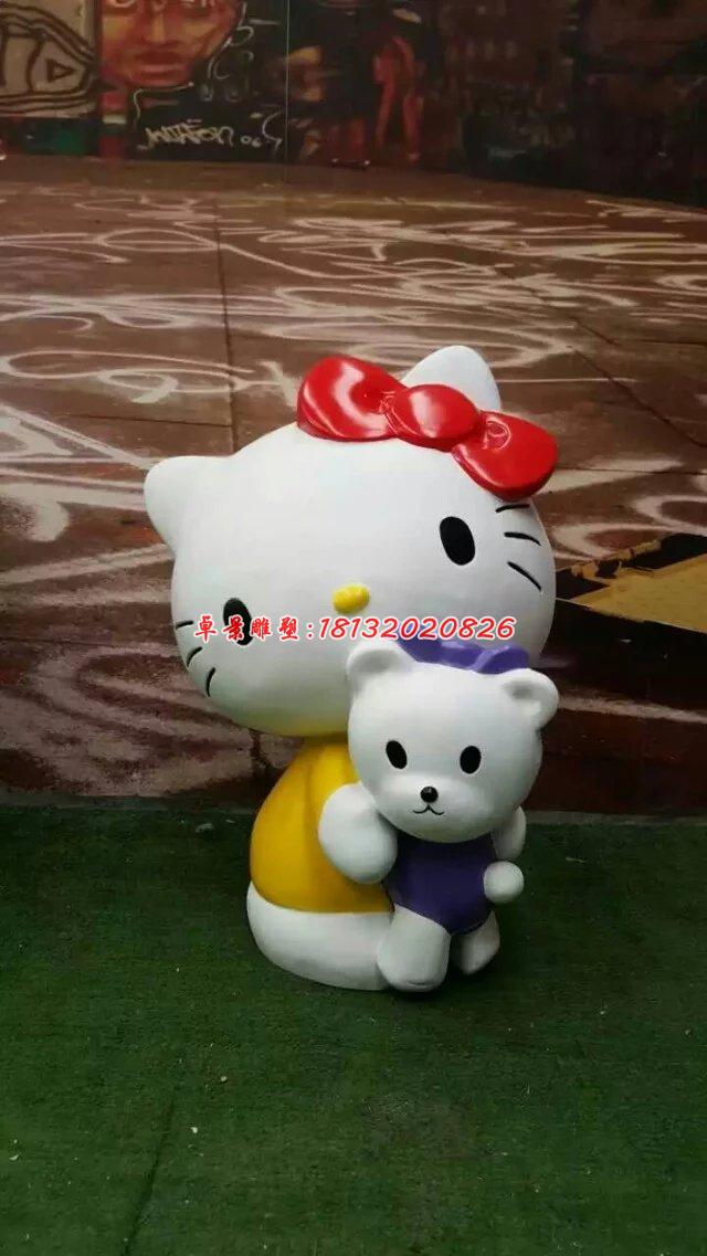 玻璃鋼hello kitty雕塑，卡通玻璃鋼雕塑 (8)