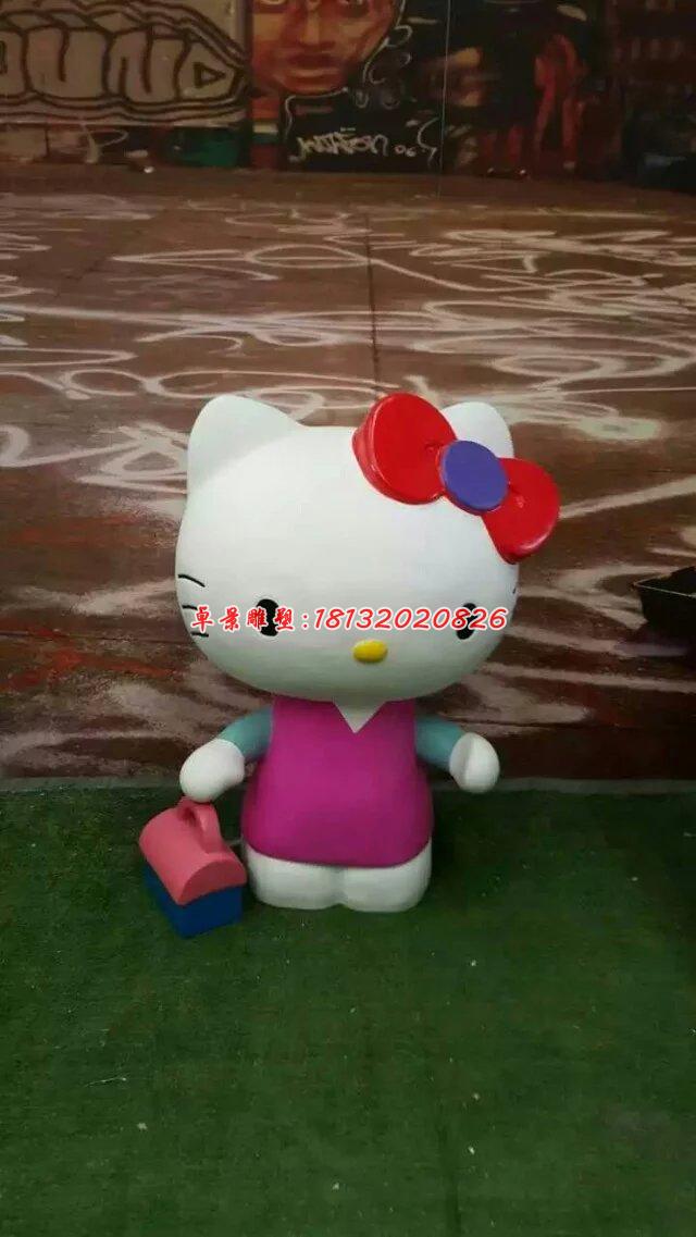 玻璃鋼hello kitty雕塑，卡通玻璃鋼雕塑 (9)