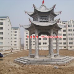 大理石涼亭，小區(qū)涼亭雕塑
