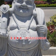大肚彌勒佛雕塑，石雕佛像