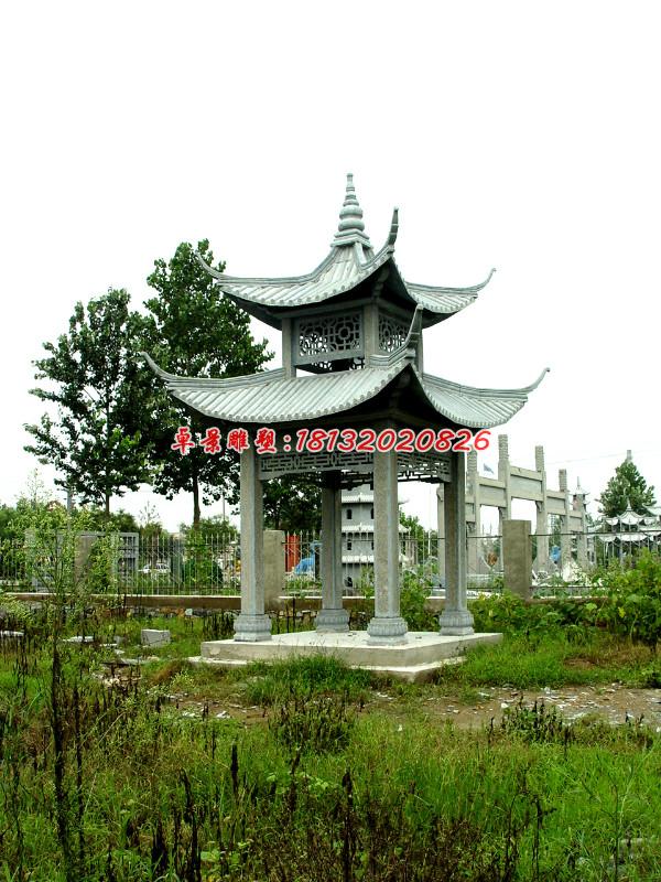 石頭涼亭，公園涼亭雕塑