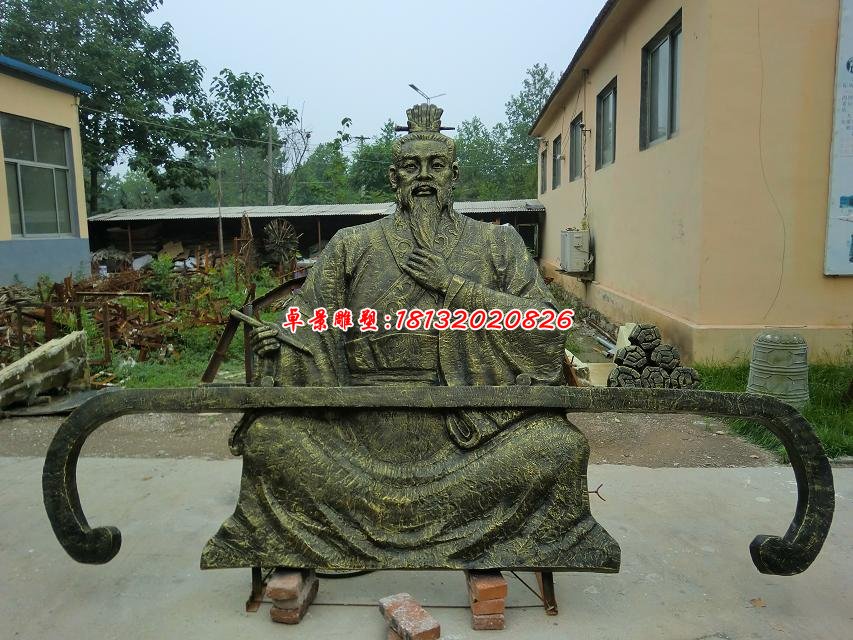 古代人物銅雕，廣場景觀銅雕
