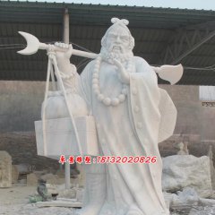 沙僧石雕，西游記人物石雕