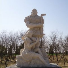玻璃鋼伏羲雕塑，玻璃鋼人物雕塑