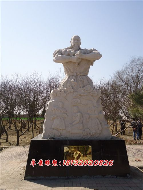 玻璃鋼伏羲雕塑，玻璃鋼人物雕塑 (2)