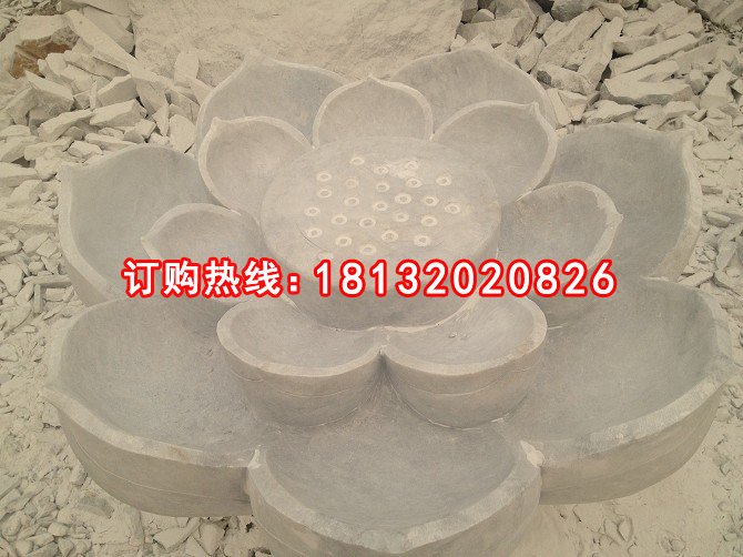 蓮花臺(tái)石雕，大理石蓮花臺(tái)