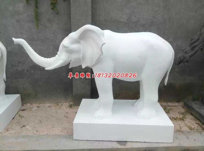 漢白玉大象，石雕大象 (2)