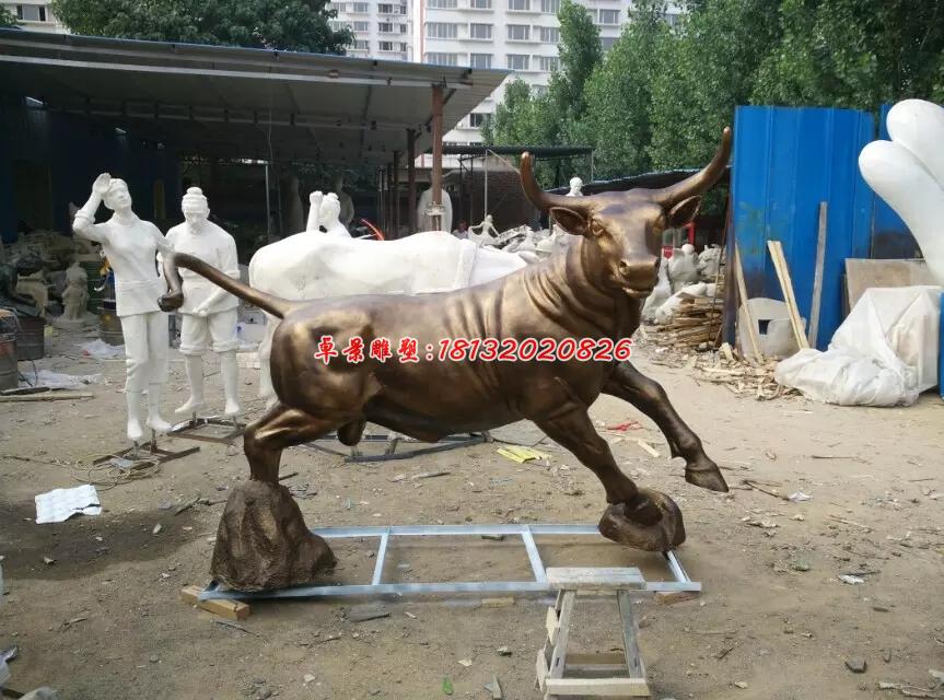 銅牛雕塑，鑄銅牛雕塑