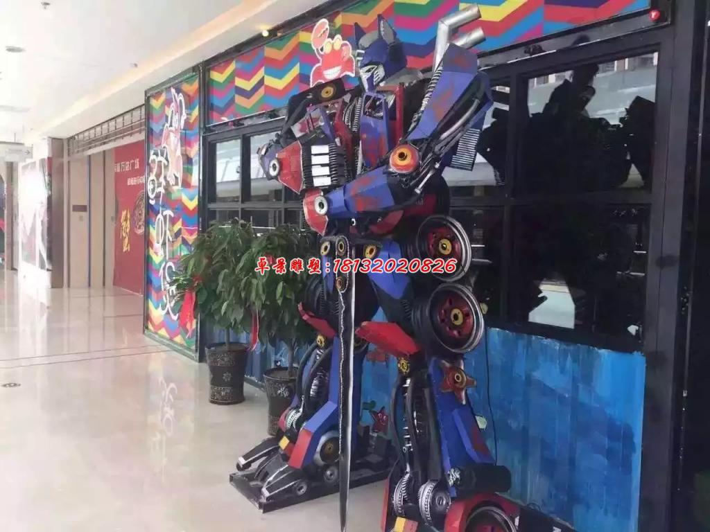 變形金剛雕塑，玻璃鋼仿真雕塑 (1)