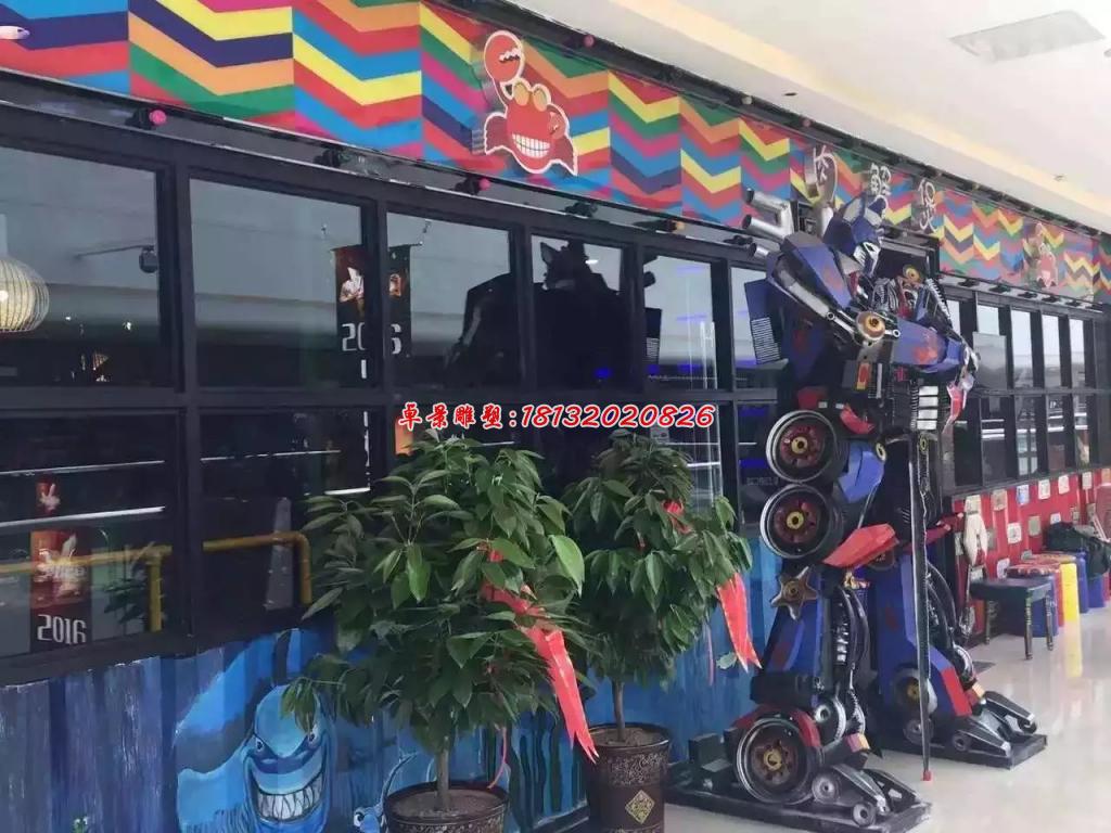 變形金剛雕塑，玻璃鋼仿真雕塑 (3)