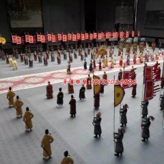 玻璃鋼古代人物雕塑，玻璃鋼仿真雕塑
