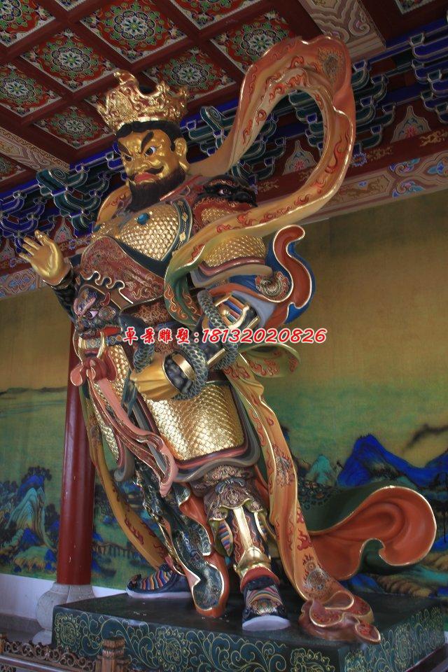玻璃鋼四大天王雕，玻璃鋼彩繪神仙雕塑 (2)