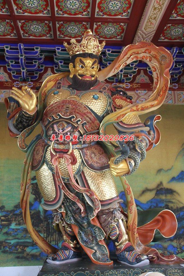 玻璃鋼四大天王雕，玻璃鋼彩繪神仙雕塑 (4)
