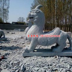 獨(dú)角獸石雕，法院門(mén)口石雕