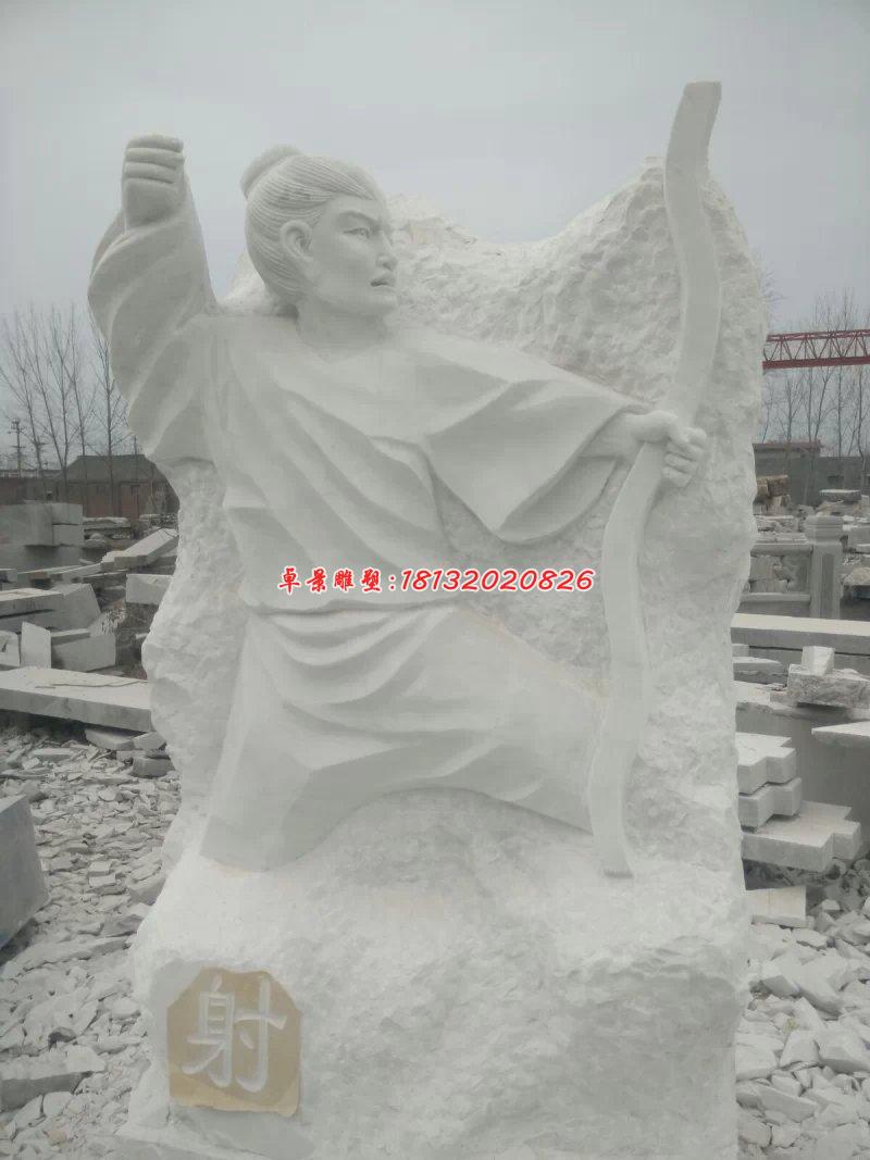 禮樂射御書數石雕，古代六藝石雕 (2)