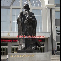 孔子圣像銅雕，校園名人銅雕