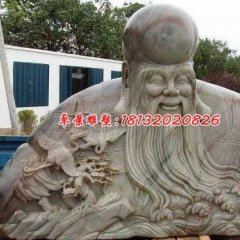 老壽星石雕，大理石南極仙翁雕塑