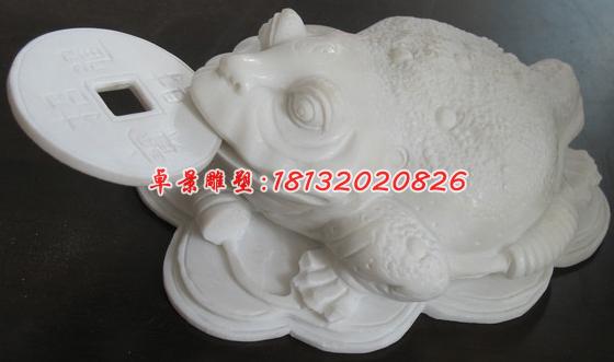 漢白玉石雕金蟬，動(dòng)物石雕