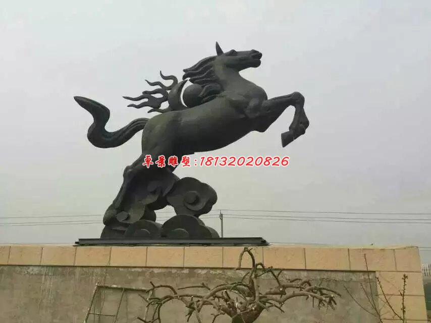 銅雕馬，馬踏祥云銅雕