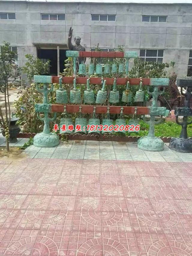 編鐘銅雕，青銅編鐘雕塑