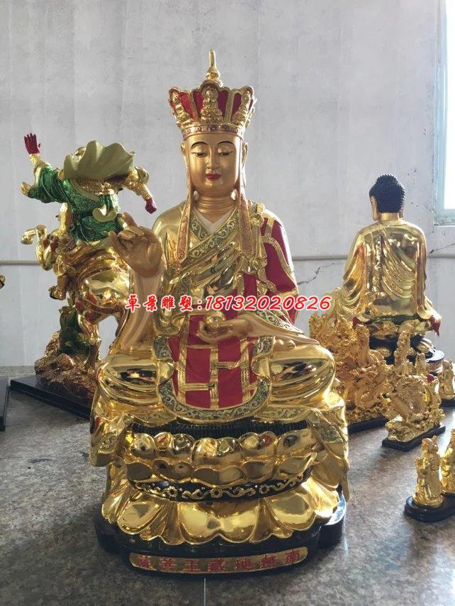 玻璃鋼地藏王雕塑，玻璃鋼佛像雕塑