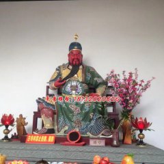玻璃鋼關(guān)公雕塑，紅臉關(guān)二爺?shù)袼? width=