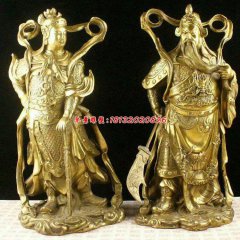 關(guān)公銅雕，韋陀銅雕