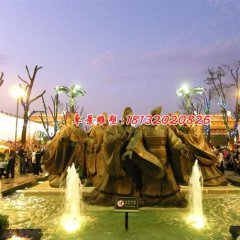 古代人物銅雕，廣場(chǎng)景觀銅雕