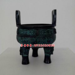 青銅鼎，三足鼎雕塑，銅香爐