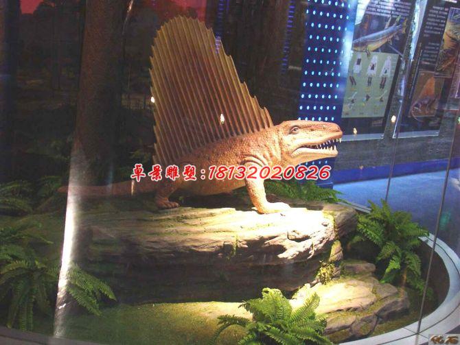 玻璃鋼蜥蜴雕塑，玻璃鋼動(dòng)物雕塑