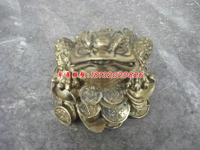 金蟾銅雕，招財(cái)金蟾銅雕 (2)