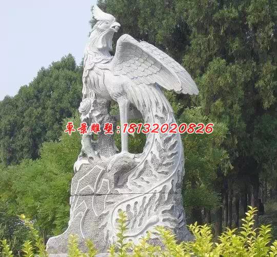 鳳凰石雕，古代神獸石雕