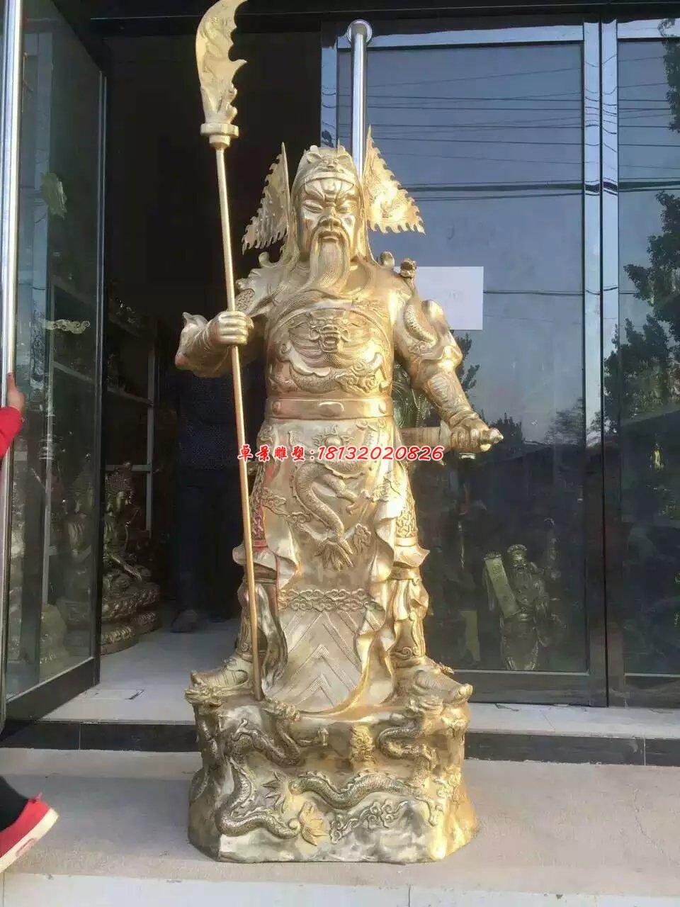 武財(cái)神銅雕，關(guān)二爺銅雕 (1)