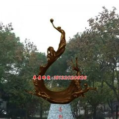 善動銅雕，廣場景觀銅雕