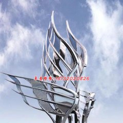 不銹鋼廣場(chǎng)雕塑，大型不銹鋼雕塑