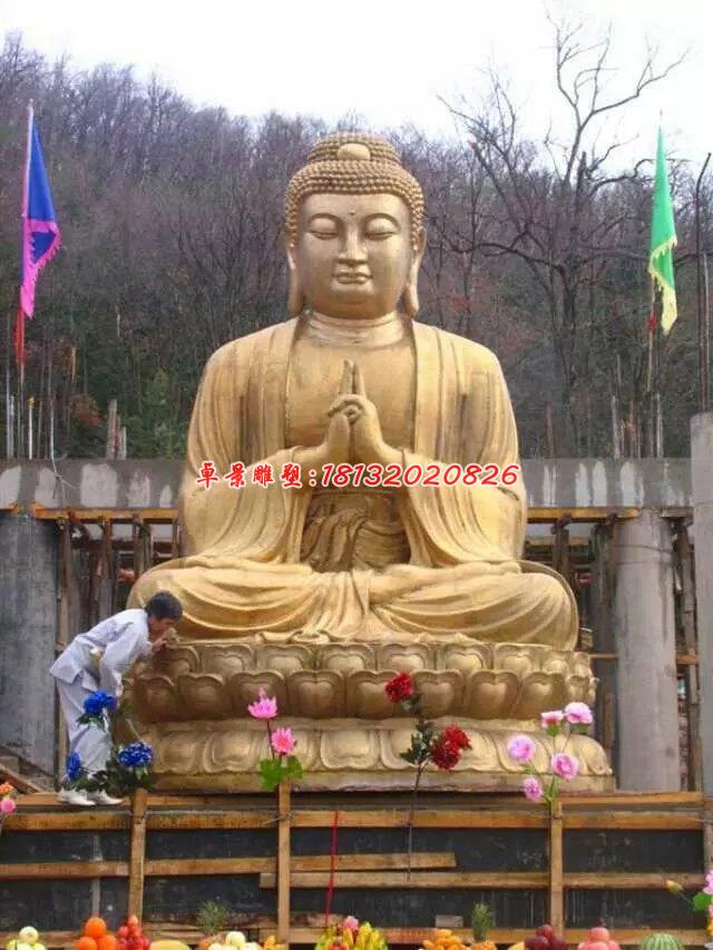 大型佛像雕塑,如來佛祖銅雕