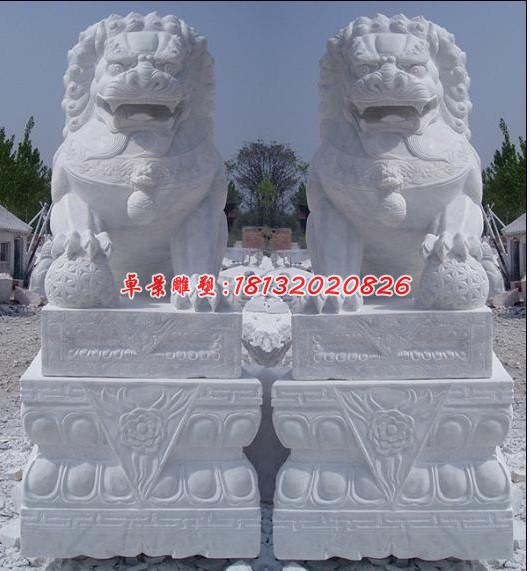 北京獅石雕，漢白玉北京獅雕塑