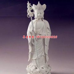 漢白玉佛像雕塑，地藏王菩薩石雕