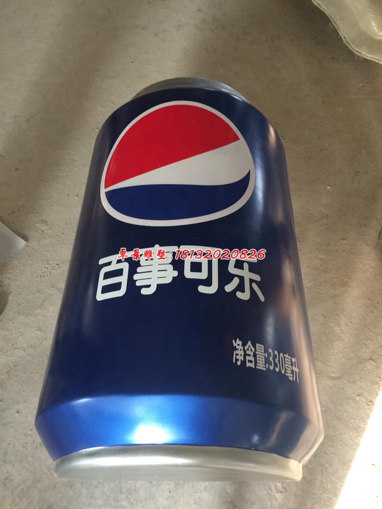 玻璃百事可樂瓶雕塑，玻璃鋼仿真雕塑 (1)